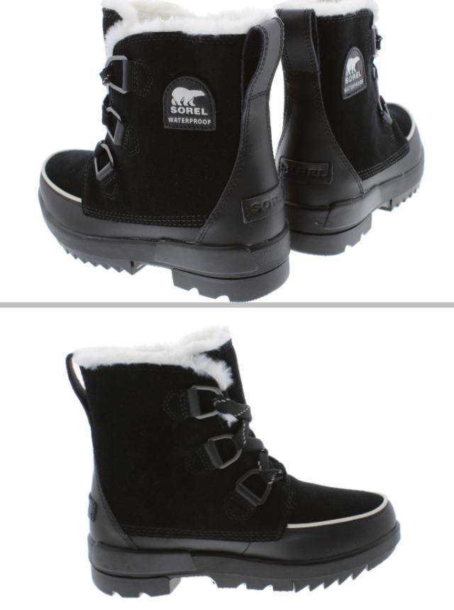 交換送料片道無料 ソレル ブーツ ティボリ 4 TIVOLI 4 ブラック BLACK